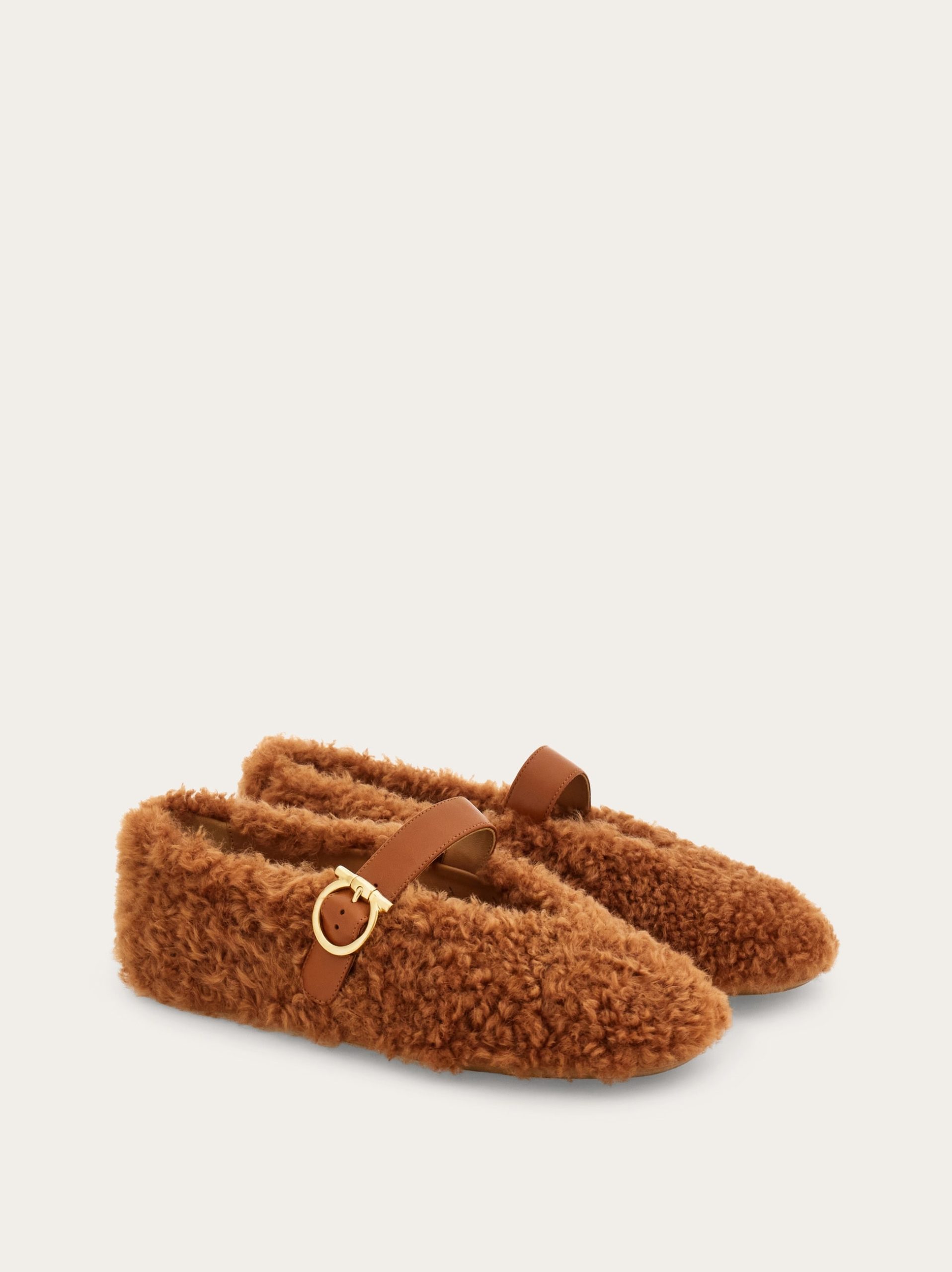 Ferragamo Shearling ballet flat - Image 3